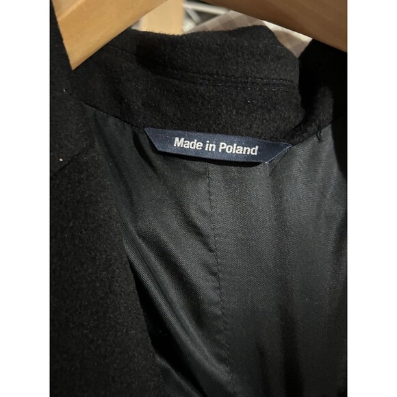 Faconnable Men’s 100% Cashmere Coat size 60L /50US Black Made in Poland - Picture 7 of 9